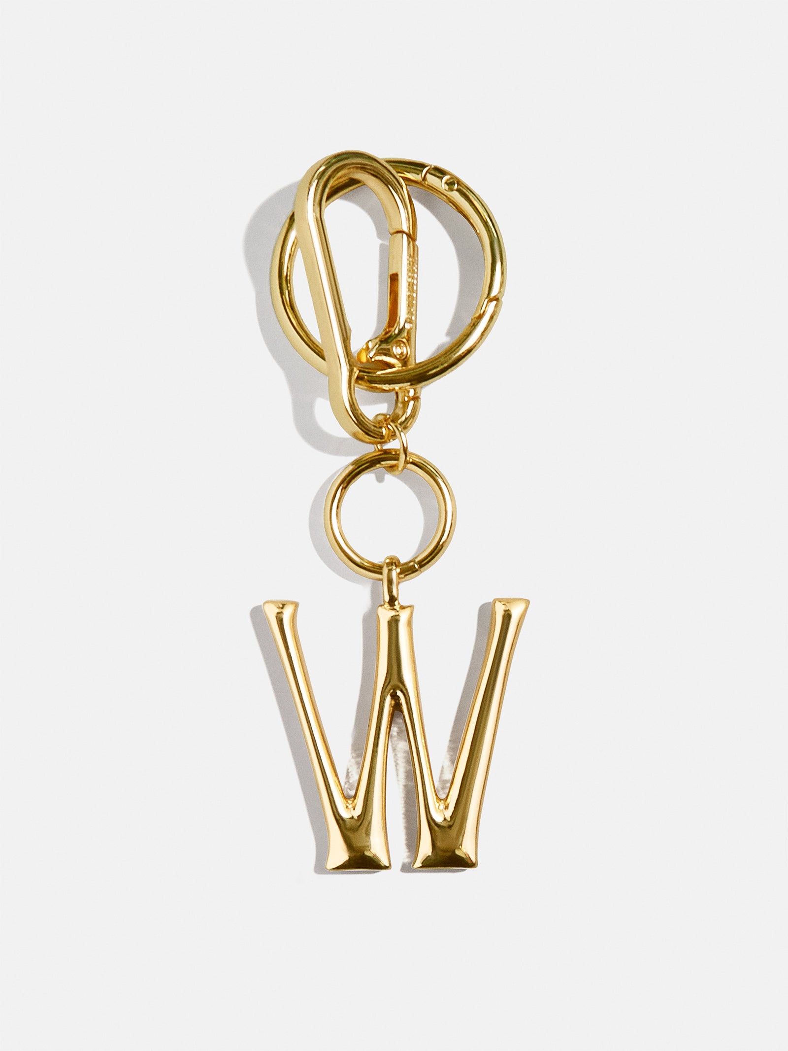 Initial Enamel Bag Charm - Gold