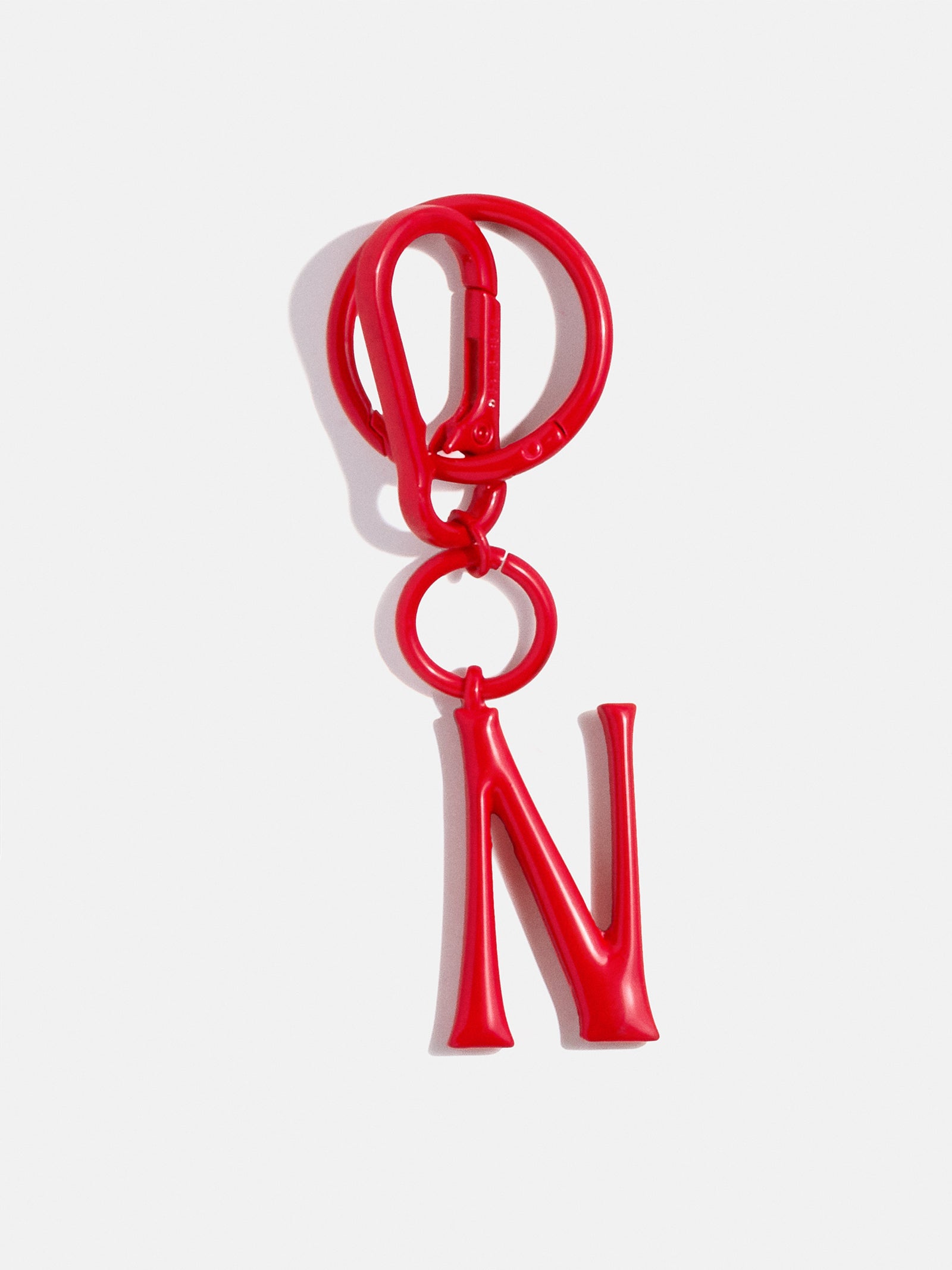 Initial Enamel Bag Charm - Red