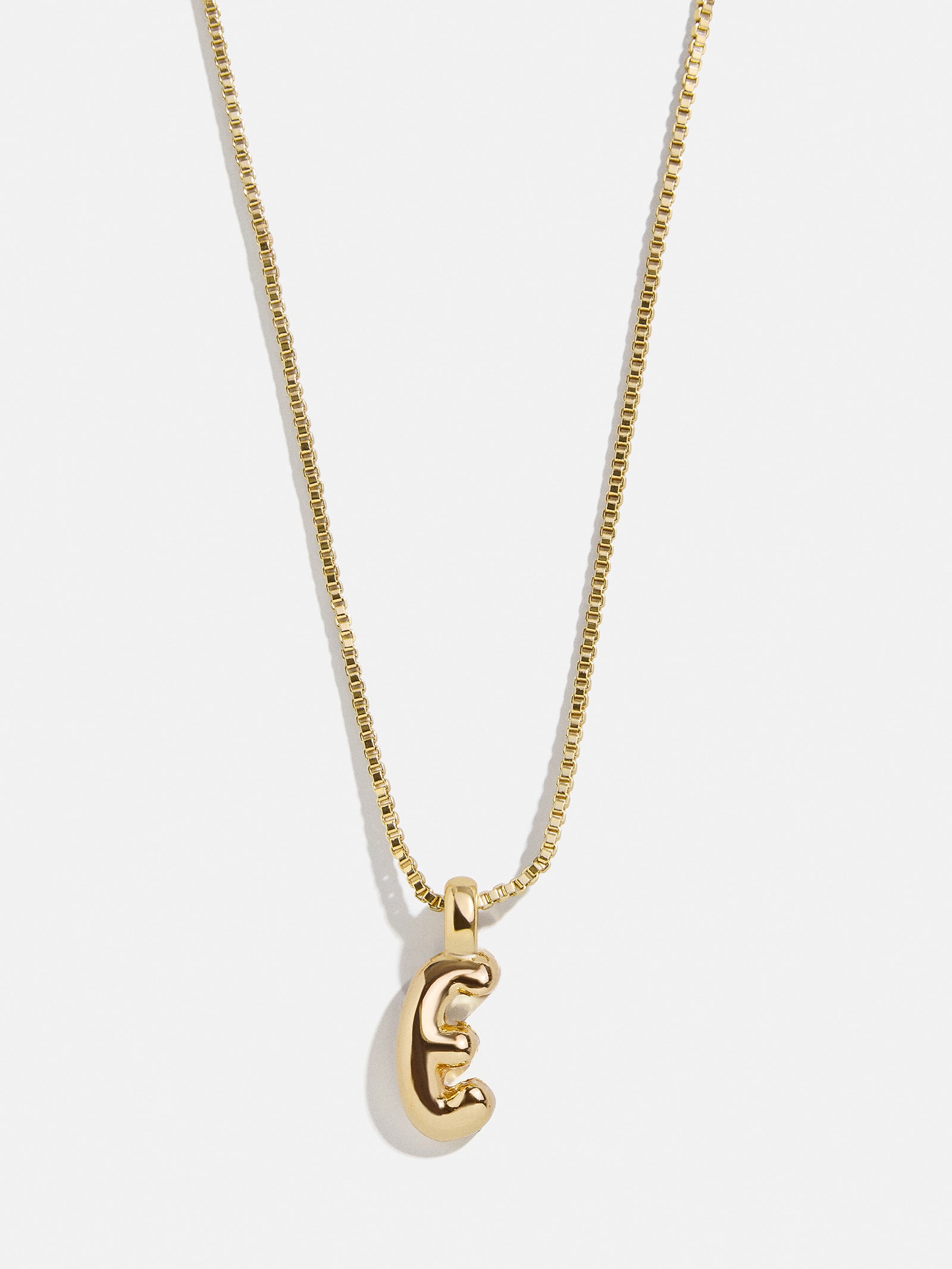 Gwen Mini Bubble Initial Necklace - Gold