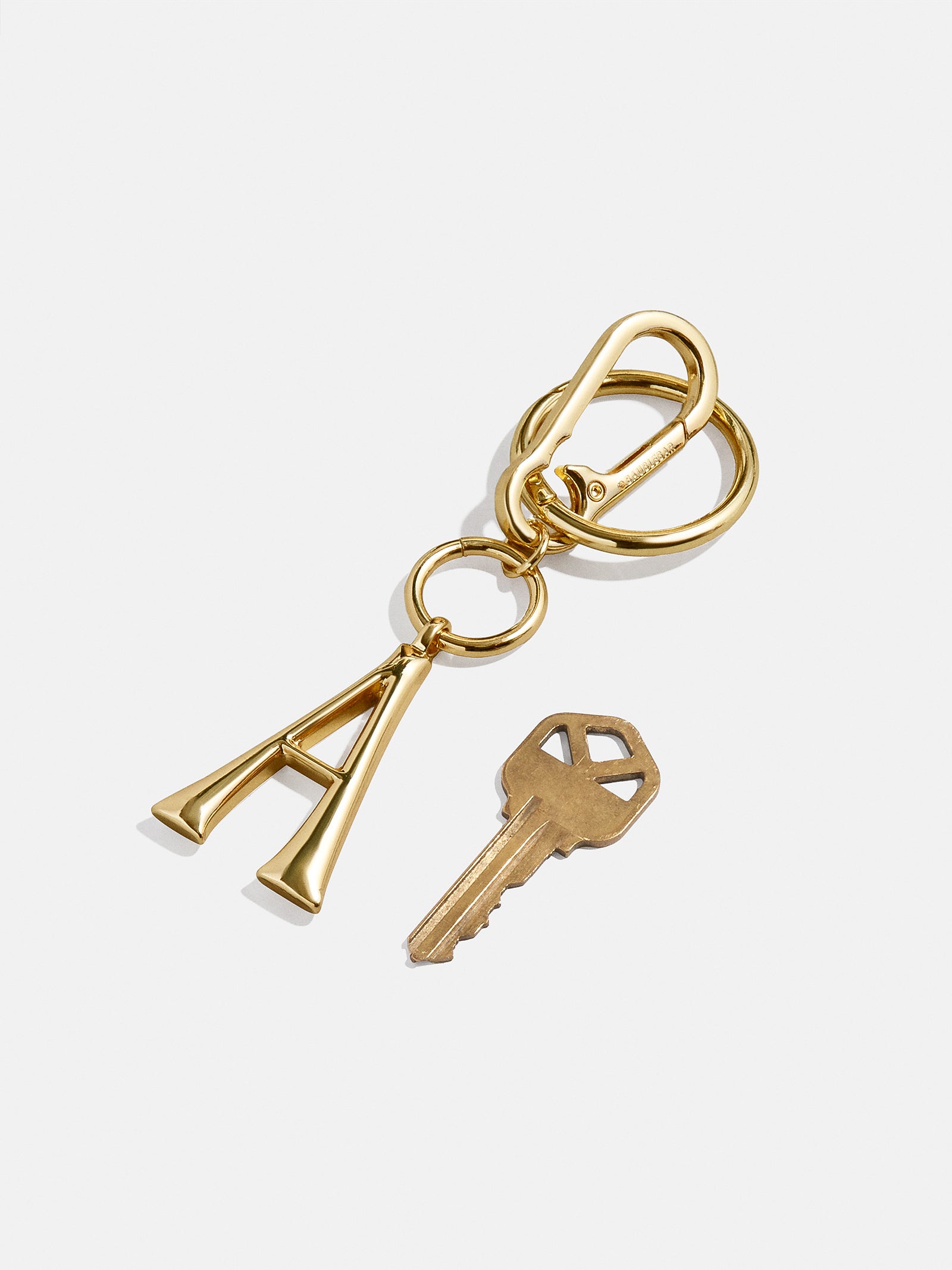 Initial Enamel Bag Charm - Gold