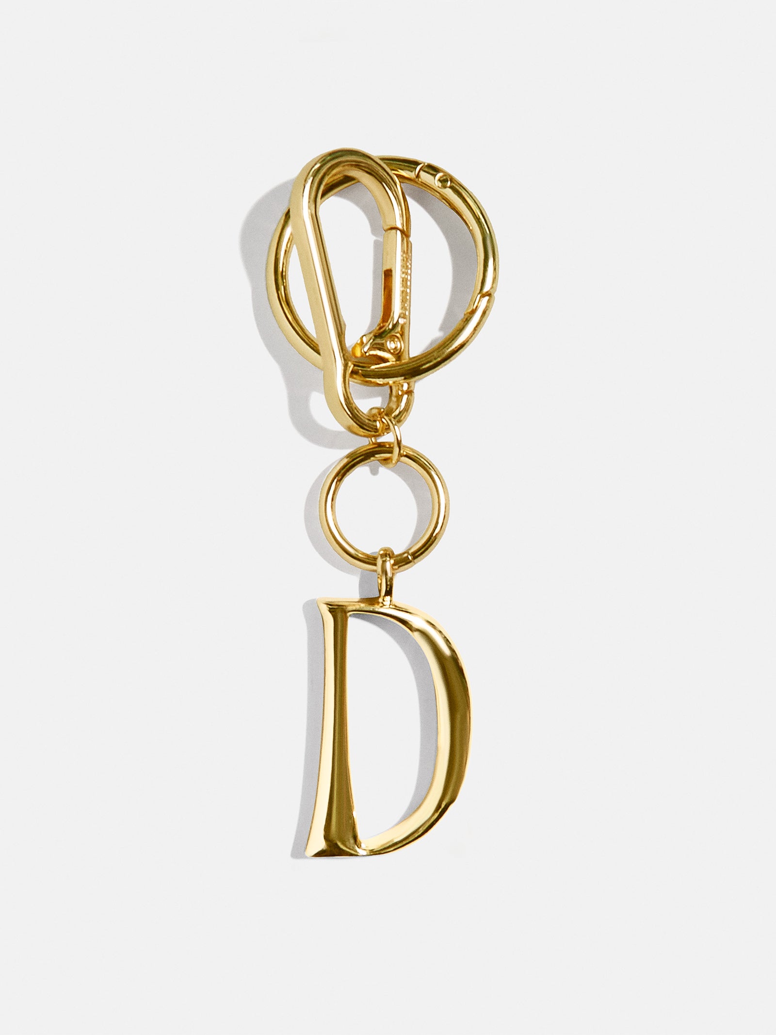 Initial Enamel Bag Charm - Gold