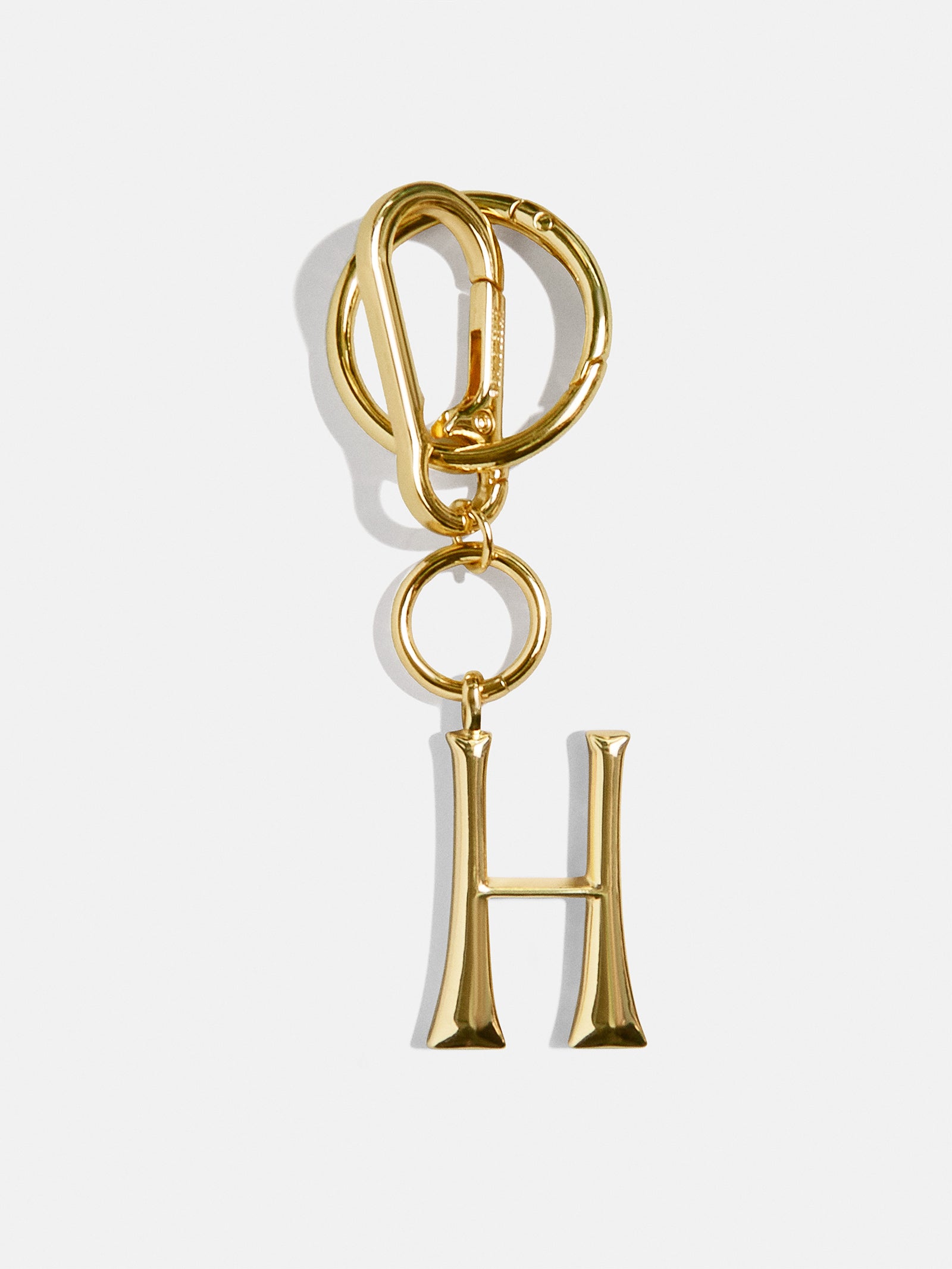 Initial Enamel Bag Charm - Gold