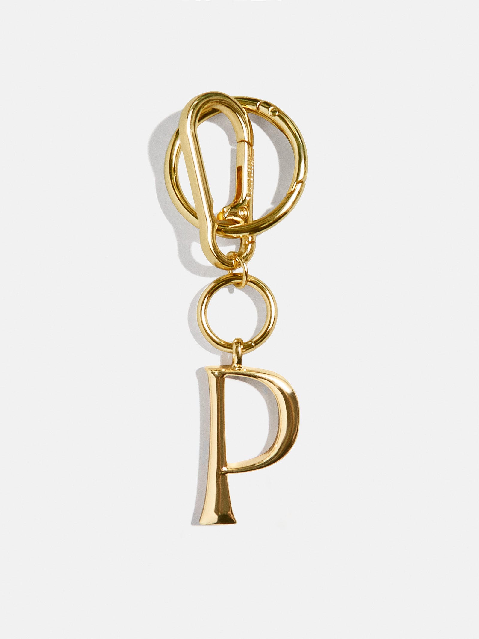 Initial Enamel Bag Charm - Gold