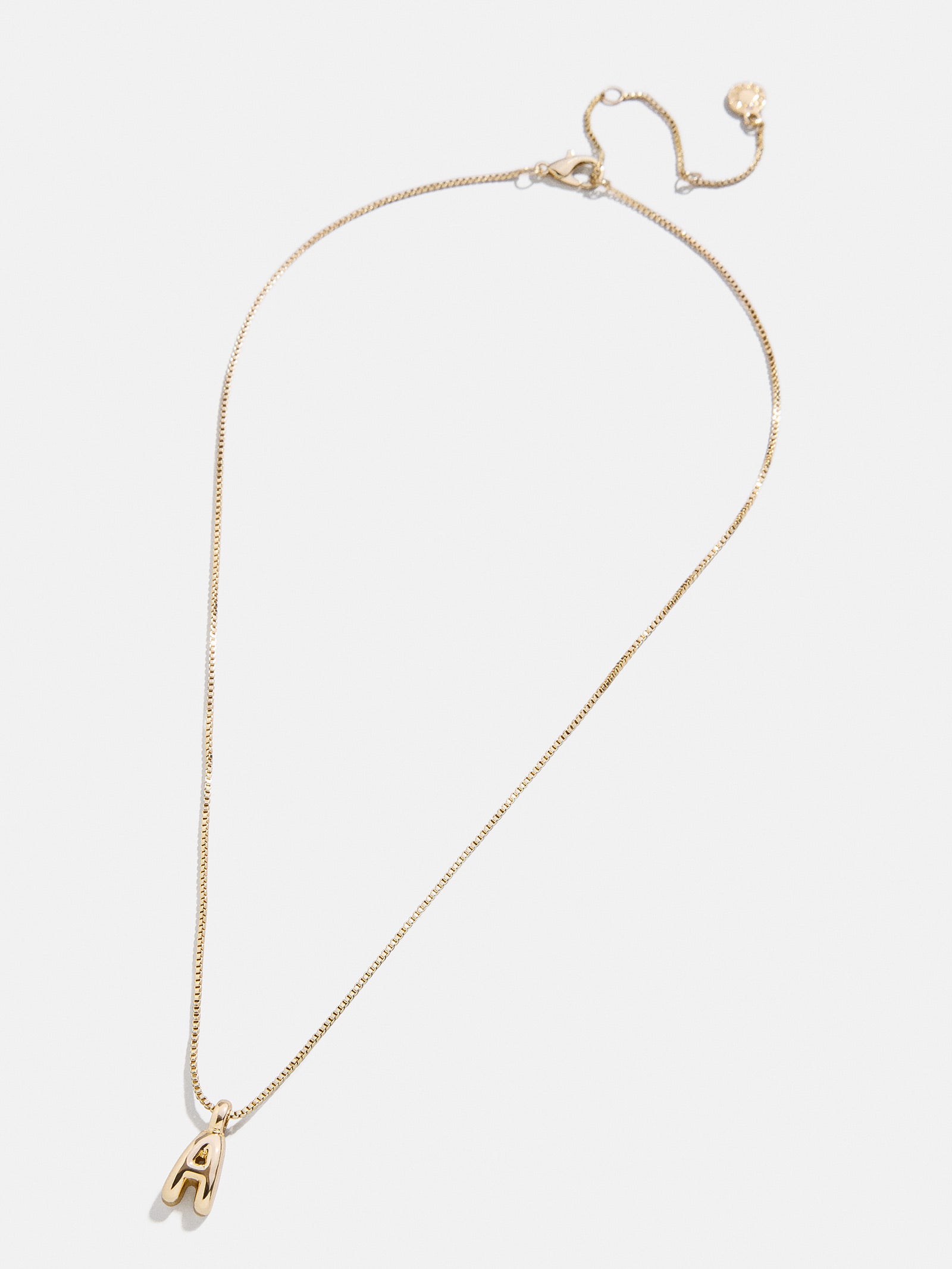 Gwen Mini Bubble Initial Necklace - Gold