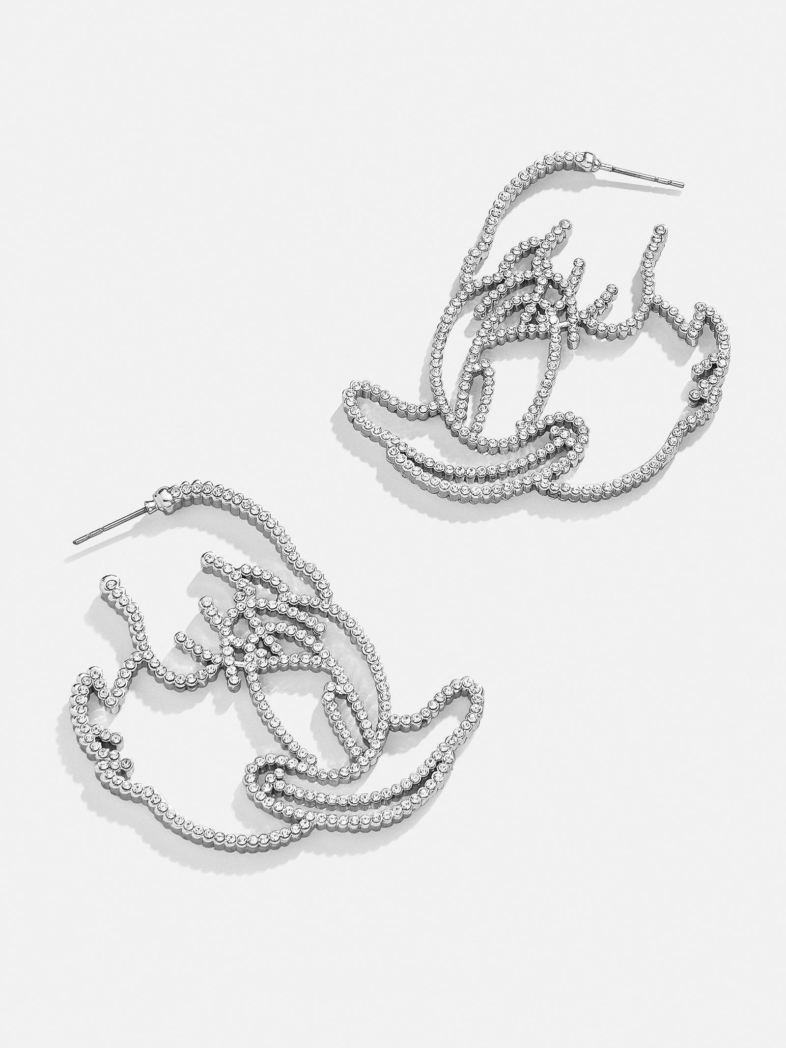 Disney Daisy Duck Silver Outline Earrings - Daisy Duck