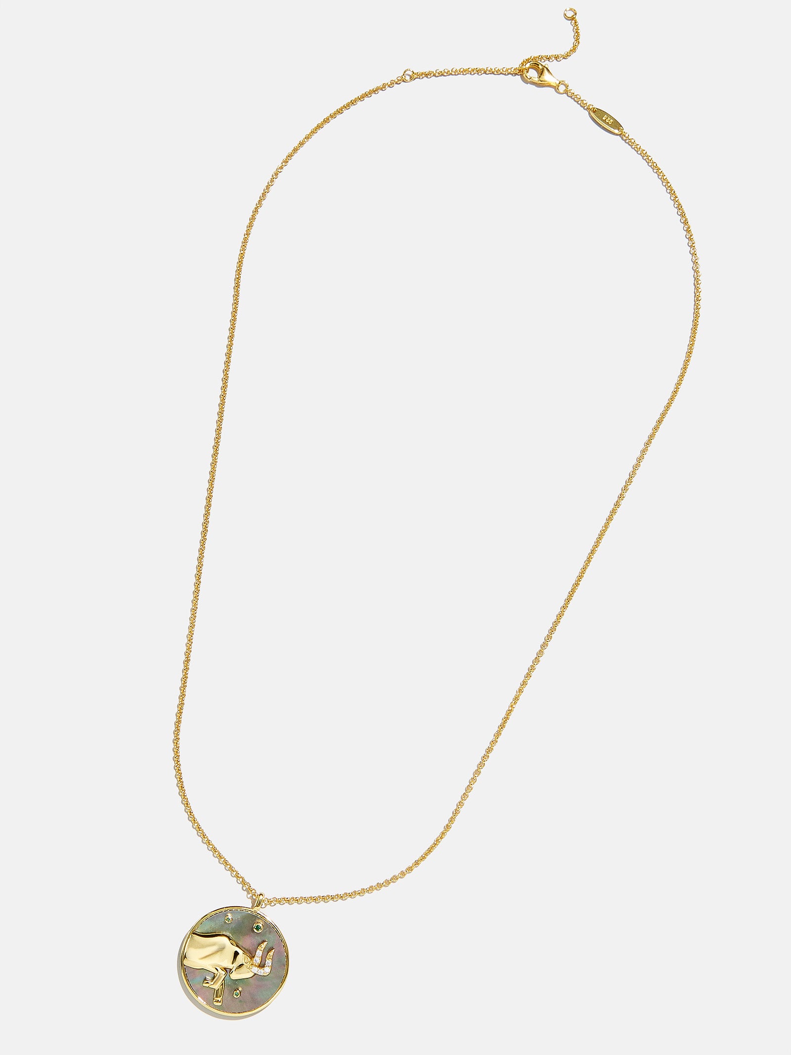 Zodiac 18K Gold Medallion Necklace