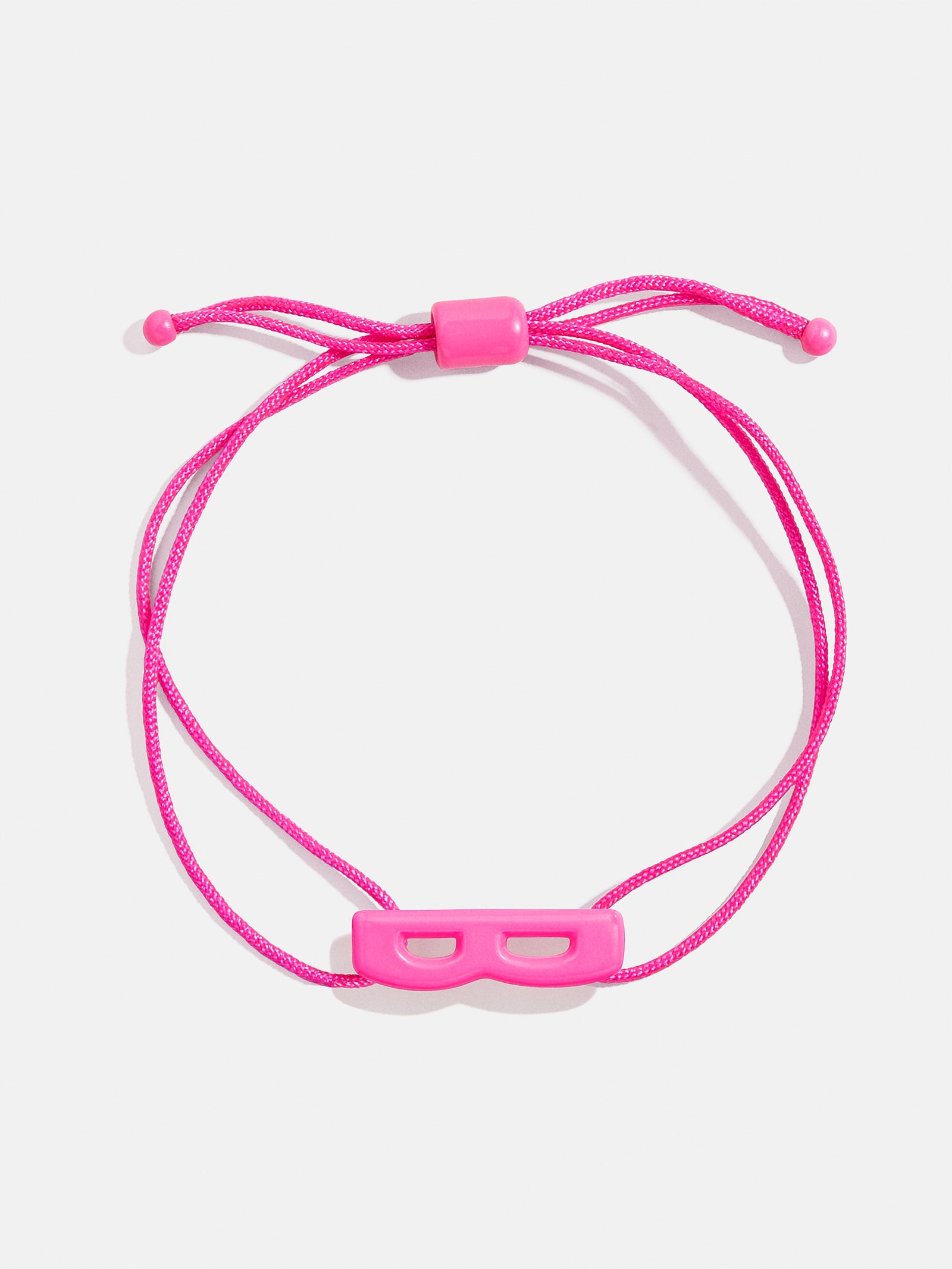 East West Initial Cord Bracelet - Hot Pink