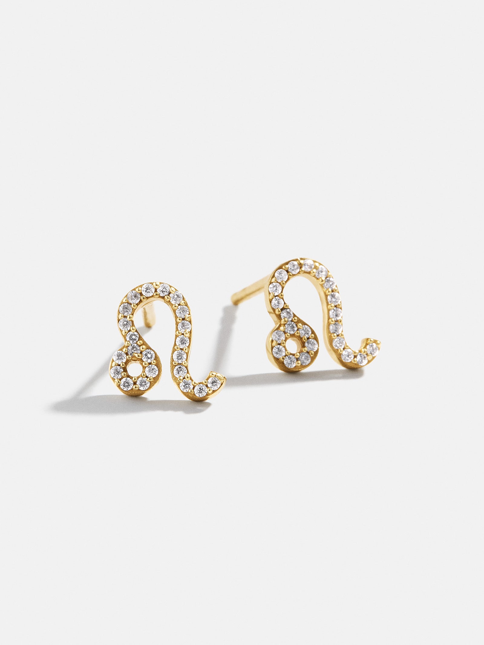 18K Gold Zodiac Earrings - Gold/Pavé