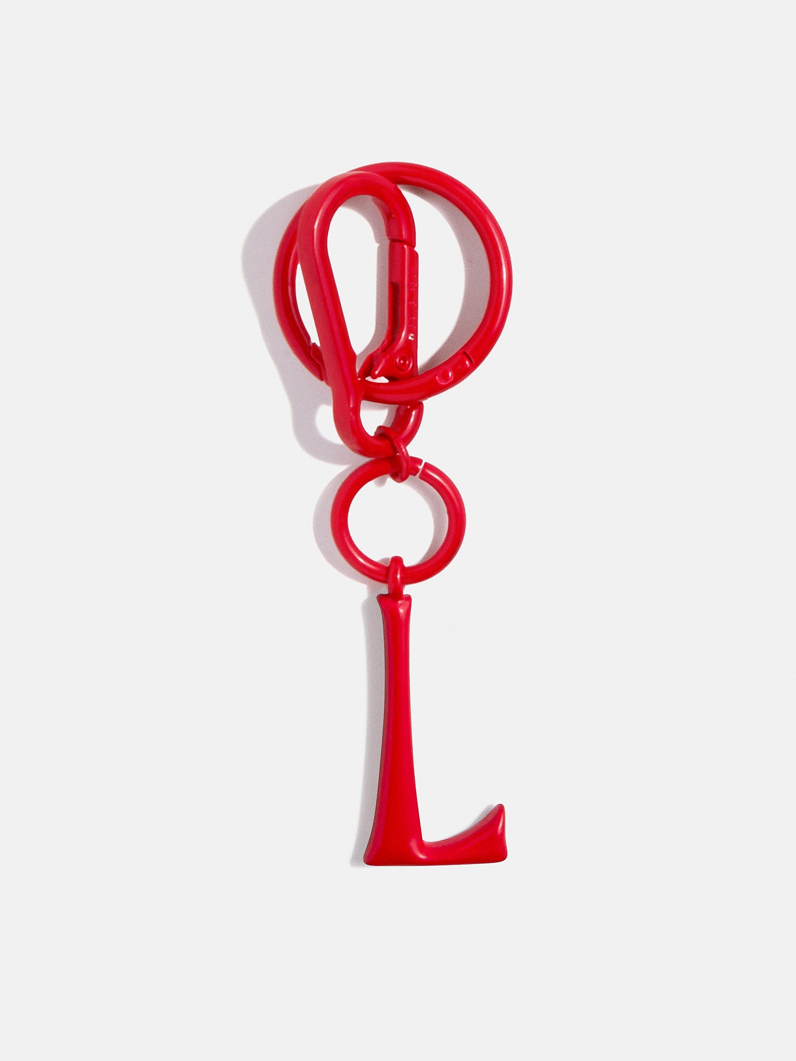 Initial Enamel Bag Charm - Red