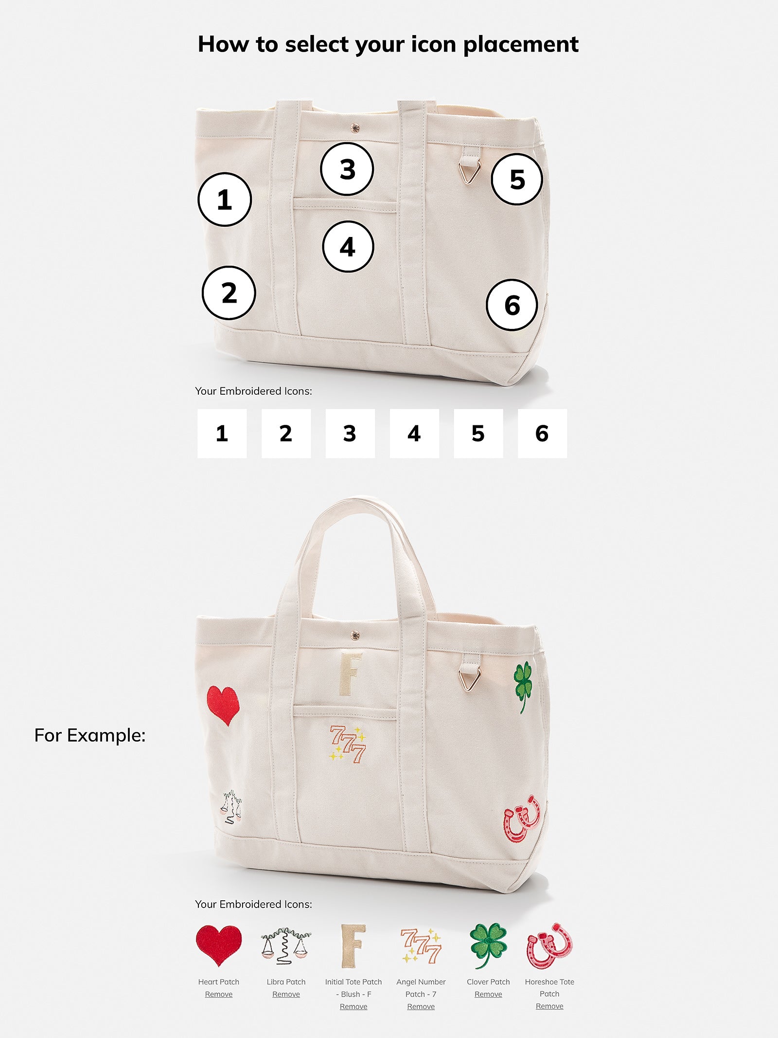 Custom Icon Tote - Natural