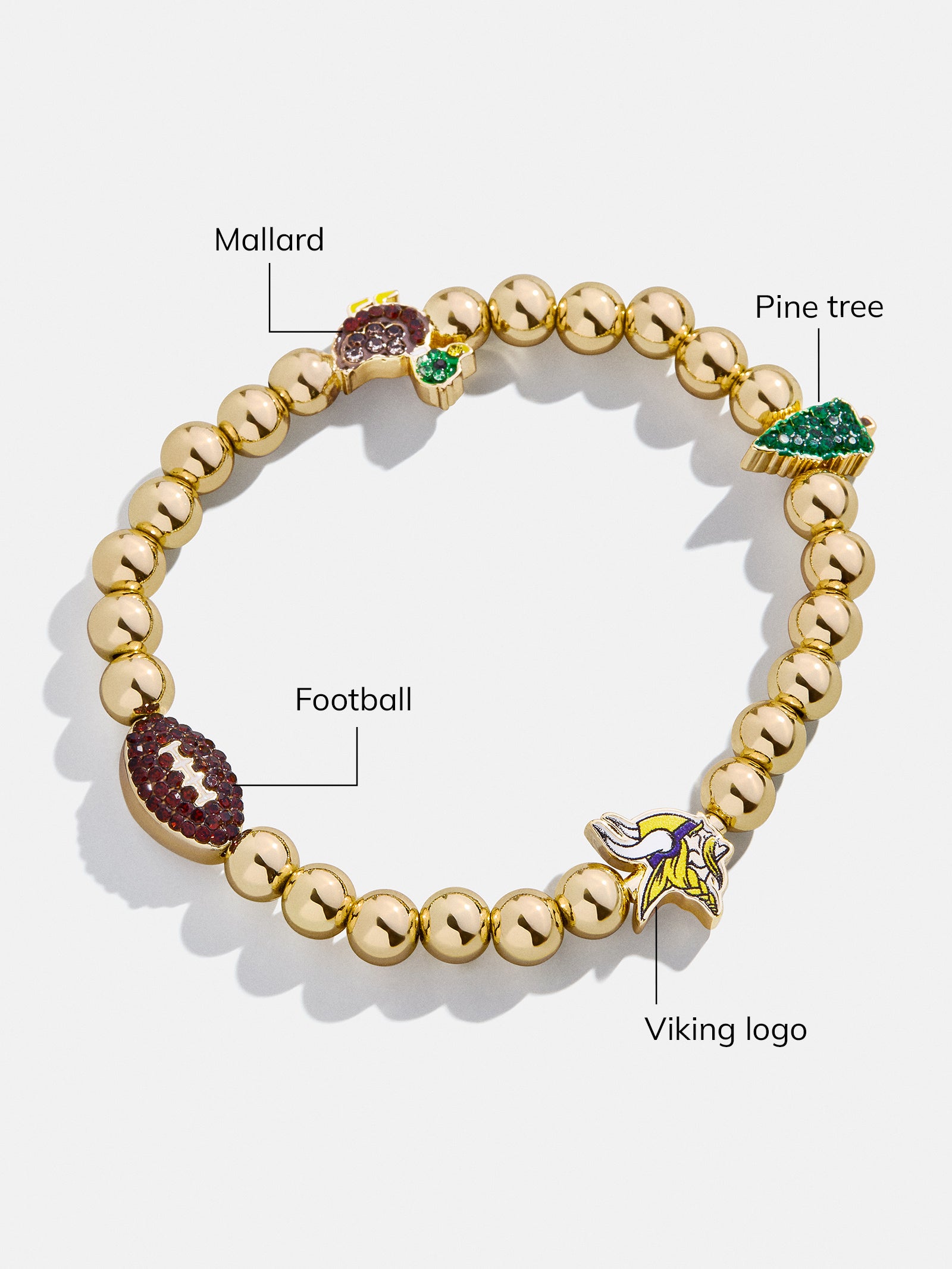 Minnesota Vikings NFL Charm Bracelet - Minnesota Vikings