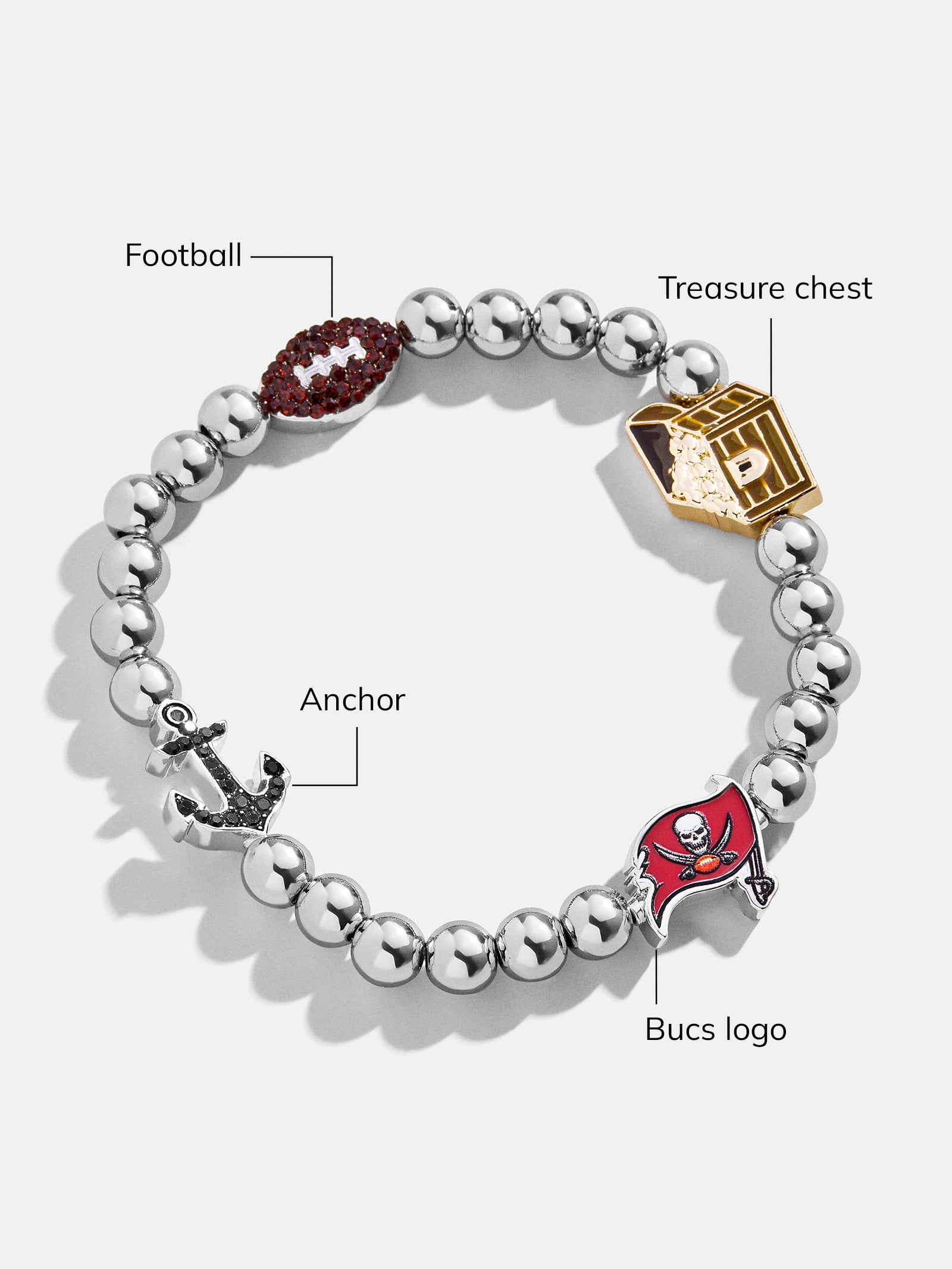 Tampa Bay Buccaneers NFL Charm Bracelet - Tampa Bay Buccaneers