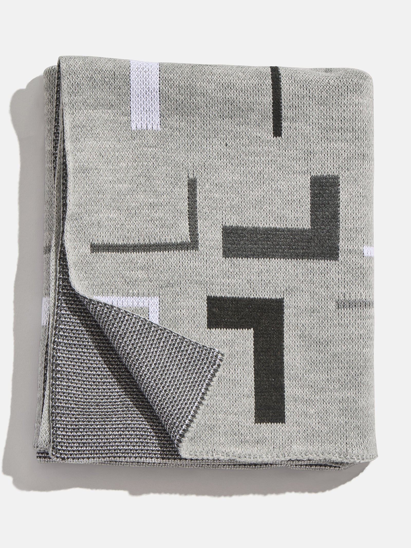 Upside Down & All Around Custom Blanket - Gray/Light Gray