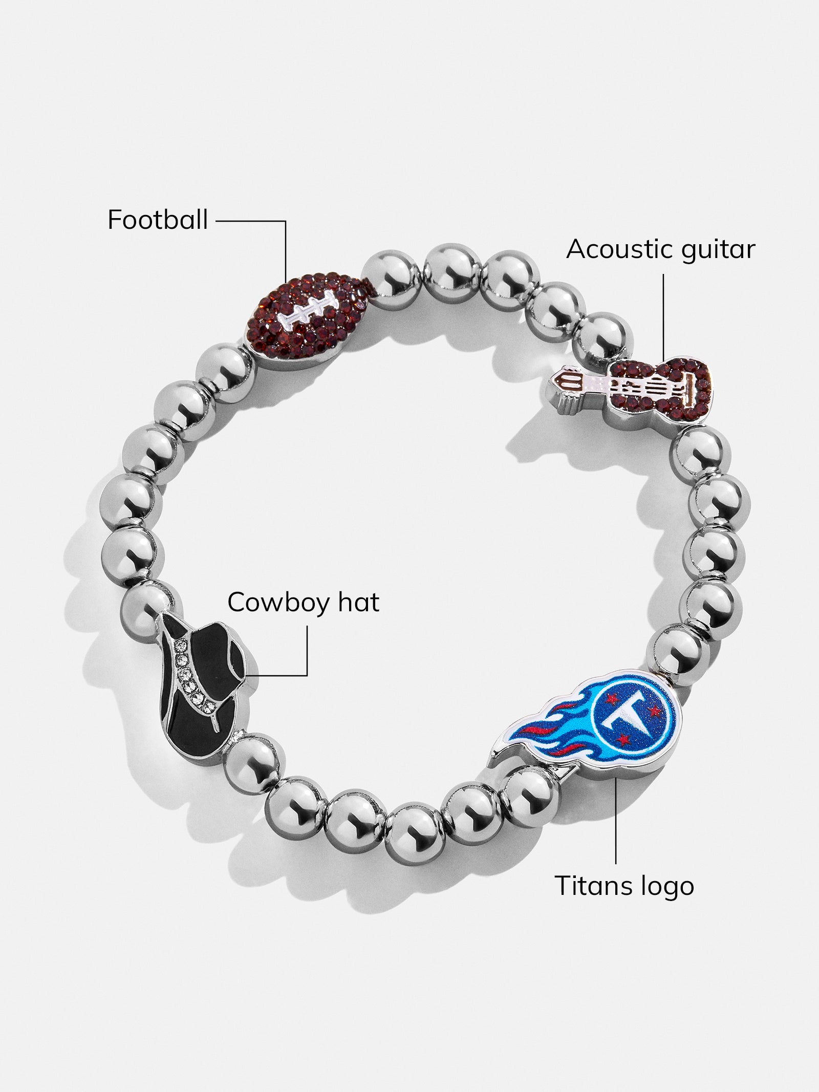 Tennessee Titans NFL Charm Bracelet - Tennessee Titans