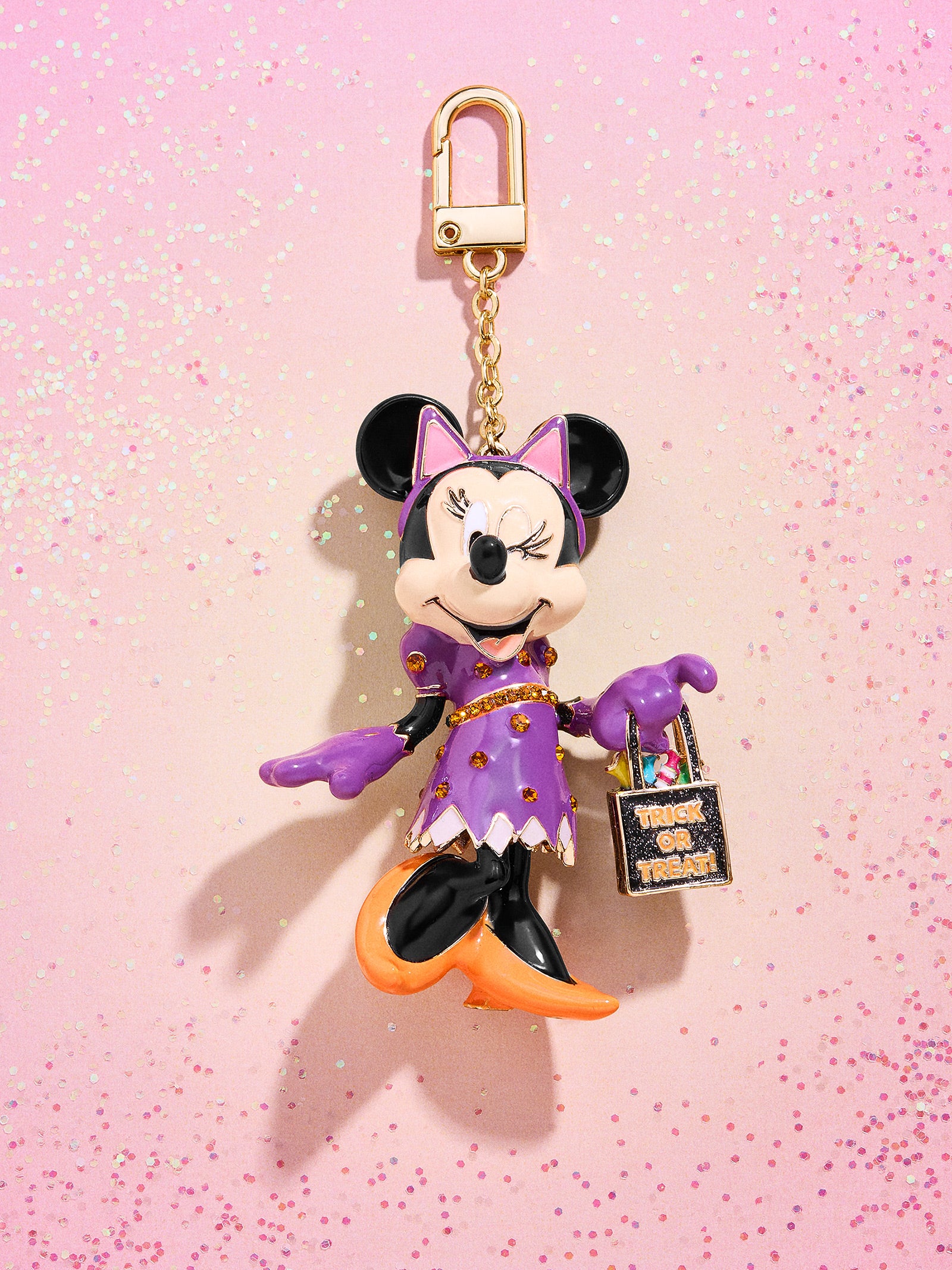 Minnie Mouse Disney Cat Glow-In-The-Dark Bag Charm - Minnie Mouse