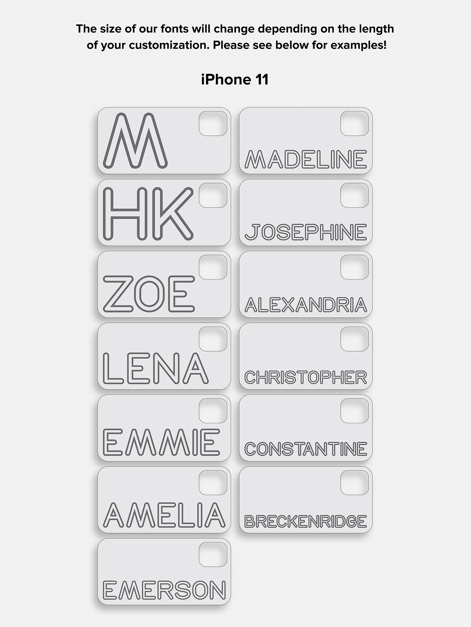 Fine Line Custom Phone Case - Brown/White