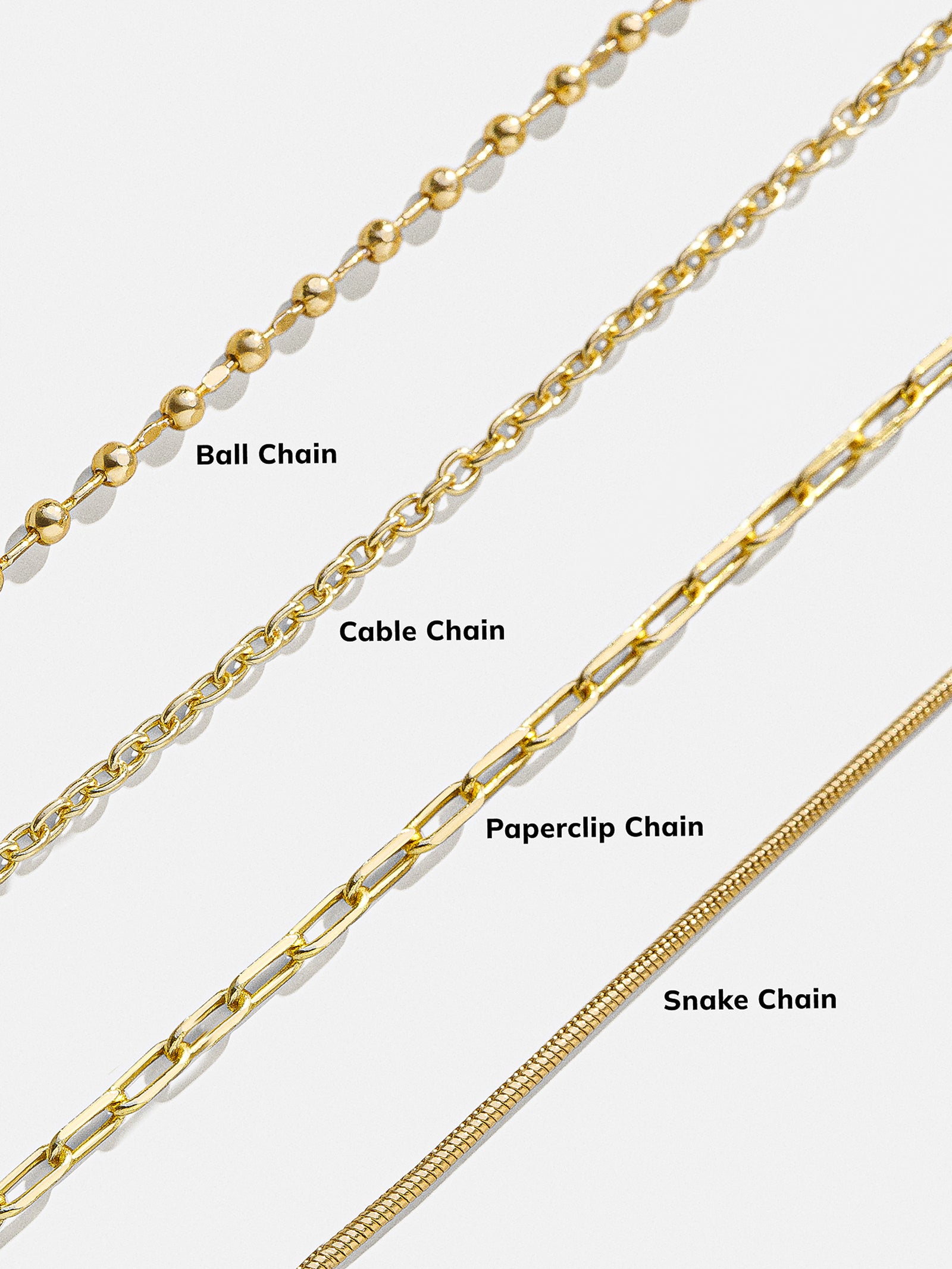 Cluster Charm Necklace Chain - Gold