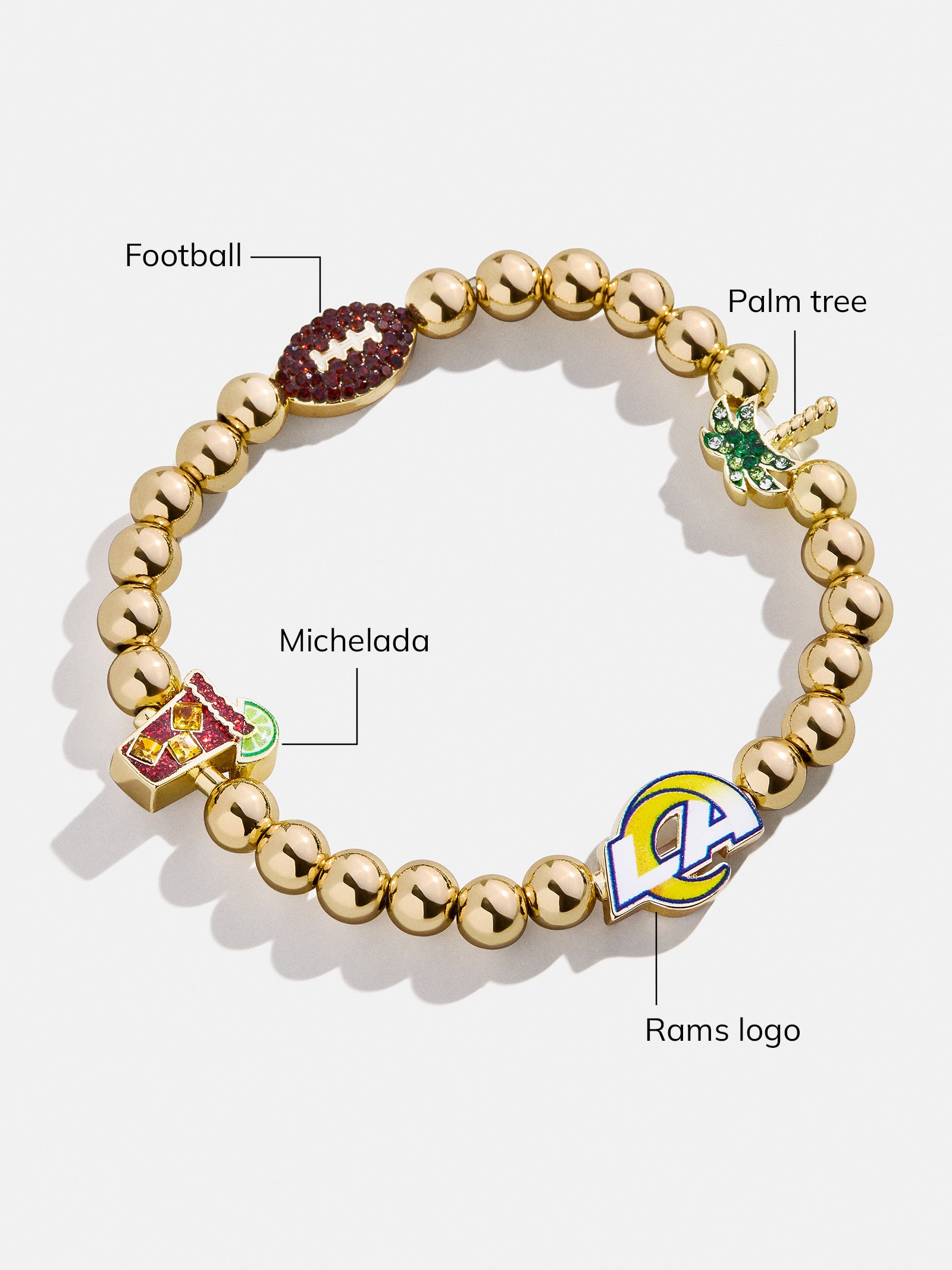 Los Angeles Rams NFL Charm Bracelet - Los Angeles Rams