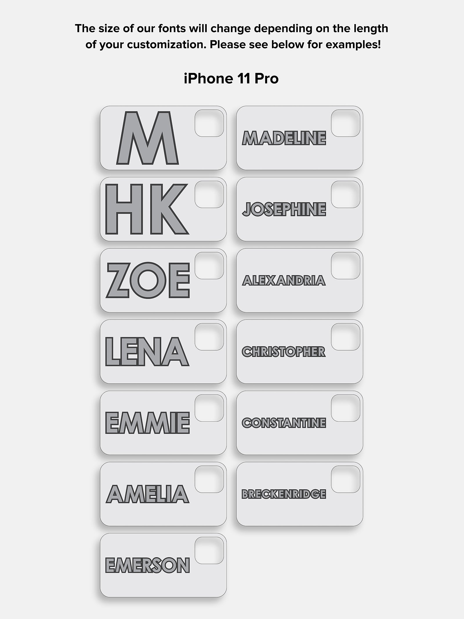 Block Font Custom iPhone Case - Beige/Brown