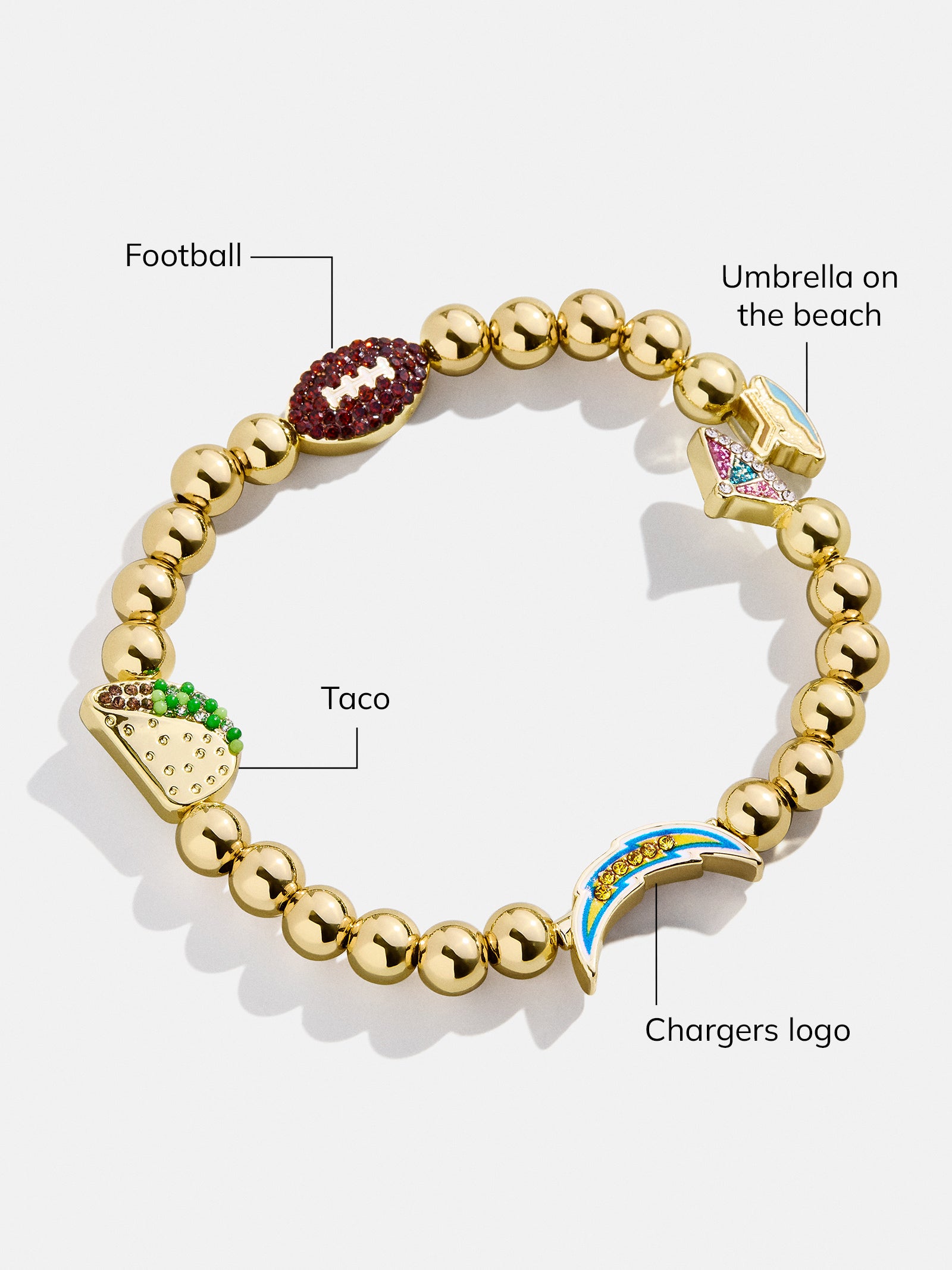 Los Angeles Chargers NFL Charm Bracelet - Los Angeles Chargers