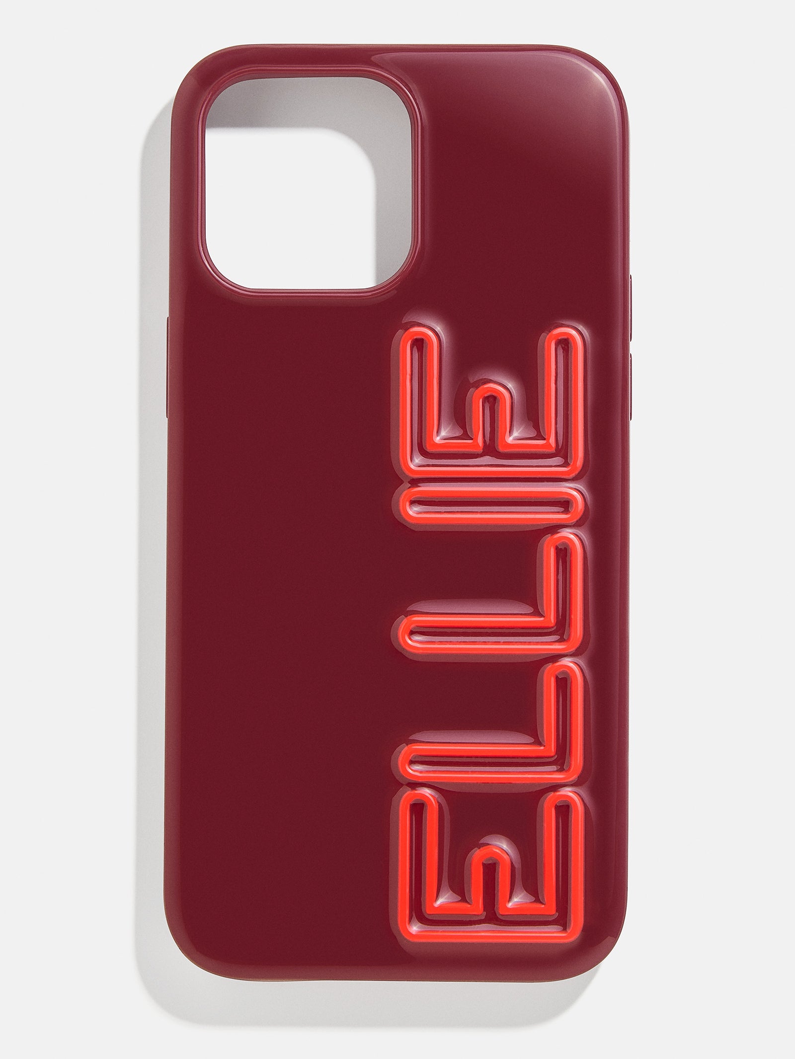 Fine Line Custom iPhone Case - Dark Red/Bright Red