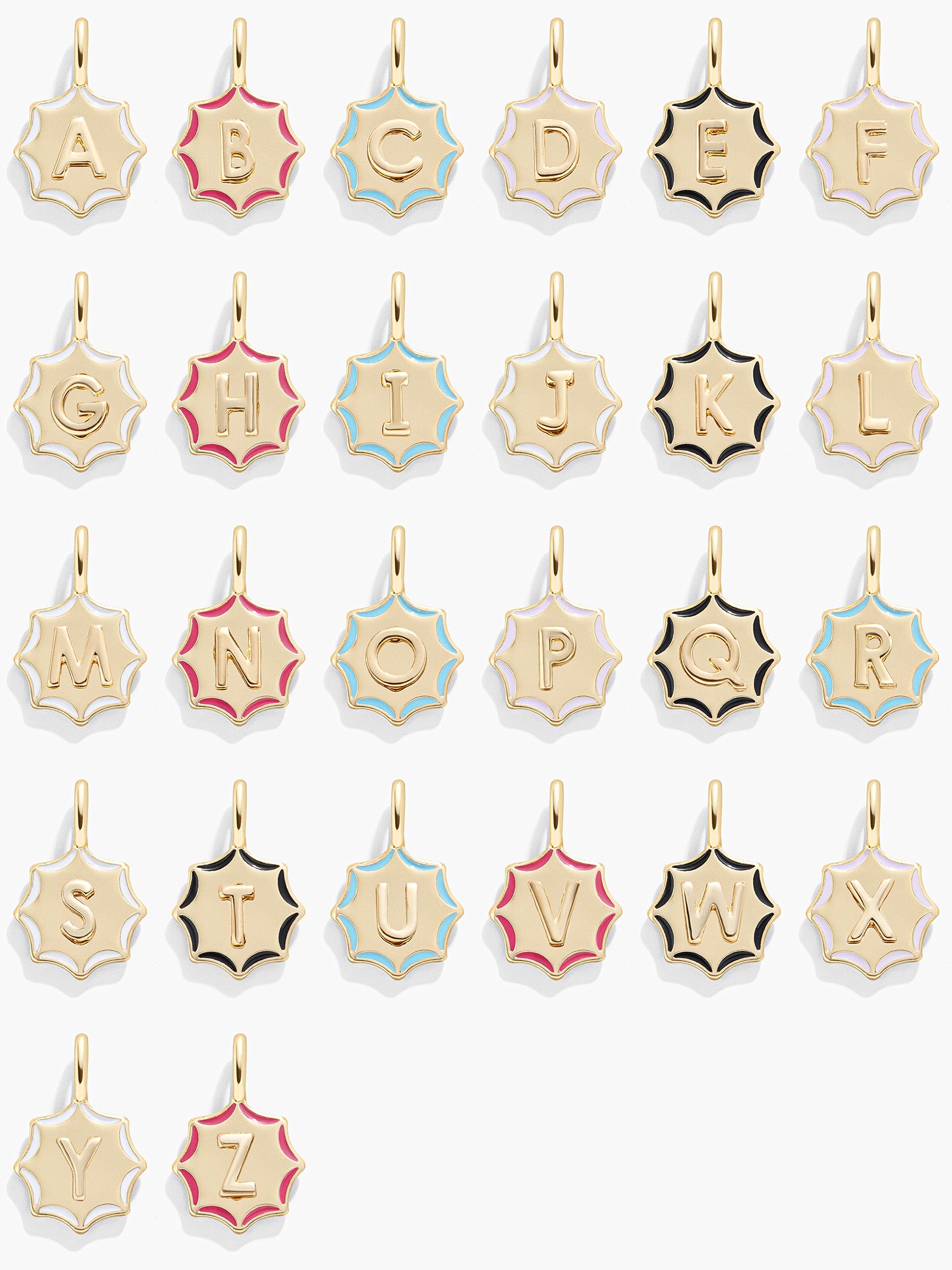 Carolyn Initial Charm - Gold/Multi