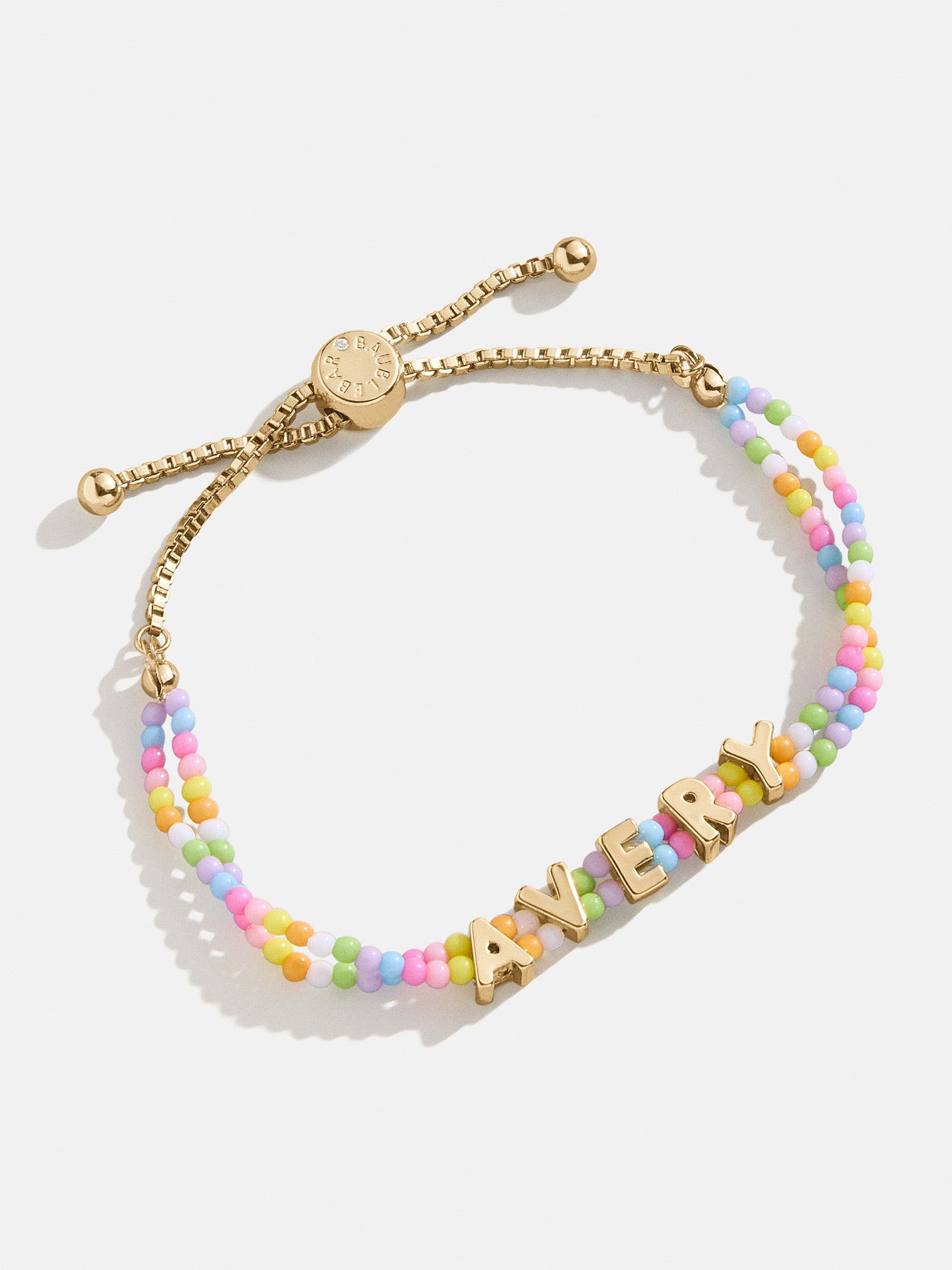 Kids' Custom Beaded Nameplate Bracelet - Multi