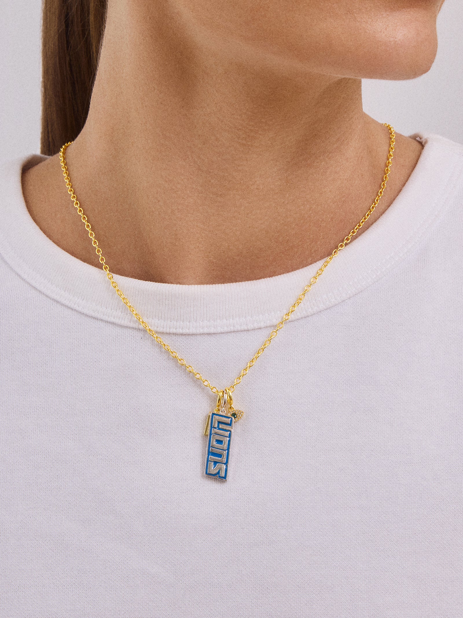 WEAR By Erin Andrews x BaubleBar Detroit Lions Cluster Charm - Detroit Lions