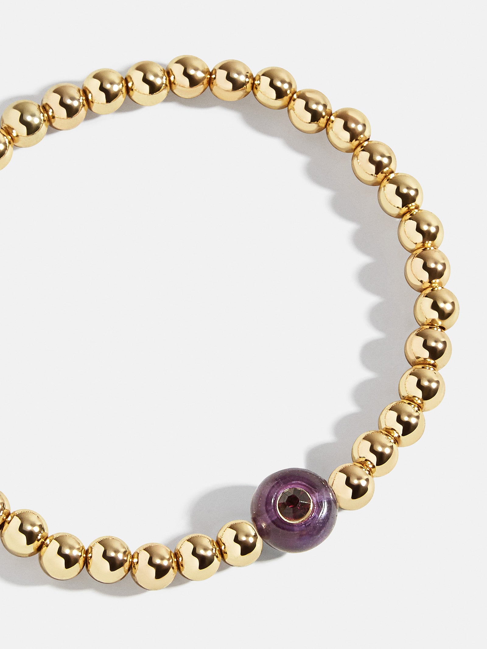 Semi-Precious Birthstone Pisa Bracelet - Amethyst