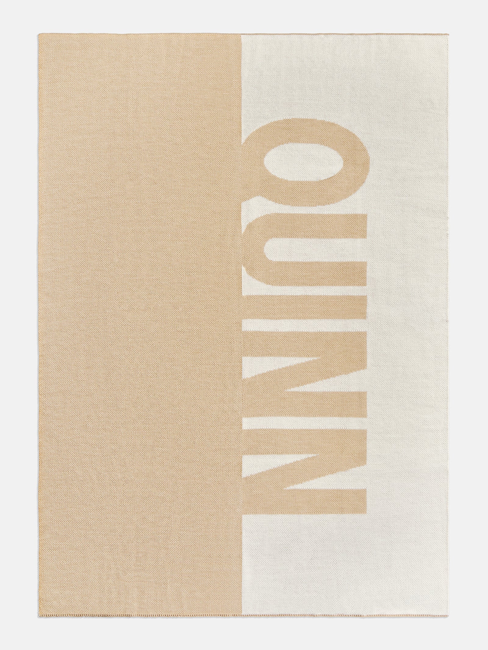 Down The Line Custom Blanket - Beige/White