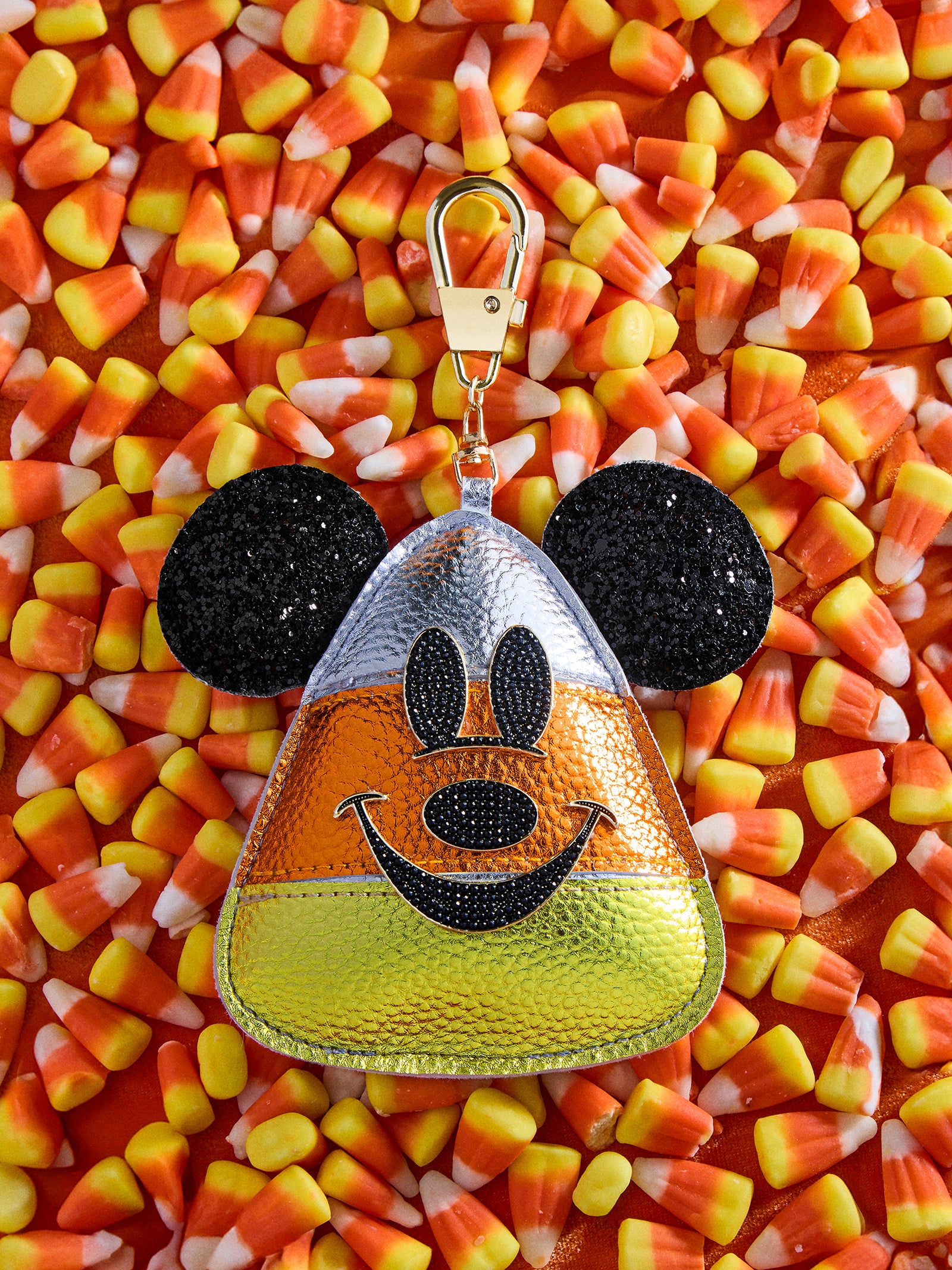 Mickey Mouse Disney Candy Corn Puff Bag Charm - Disney Candy Corn Puff Bag Charm